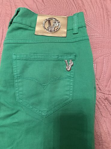 Джинсы: Джинсы Versace Jeans, S (EU 36), цвет - Зеленый