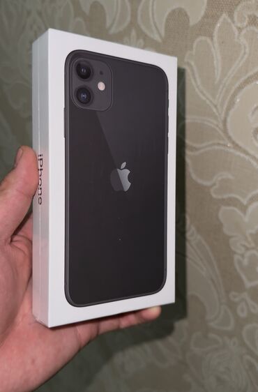 Apple iPhone: IPhone 11, Новый, 128 ГБ, Черный, Зарядное устройство, Кабель, Коробка, 100 %