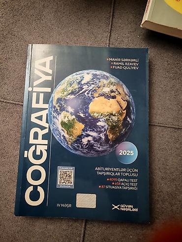 anar isayev 2025 2026: Məhsul: “Coğrafiya – Abituriyentlər üçün tapşırıqlar toplusu (2025)” — 1