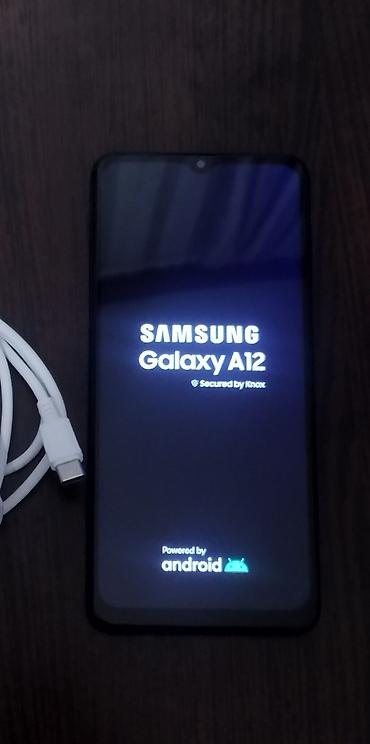 telefon a 32: Samsung Galaxy A12, 64 GB, rəng - Qara, Barmaq izi — 1