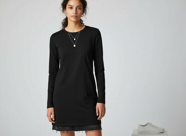 tanie sukienki plus size: H&M Basic, Сукня жіноча, розмір L