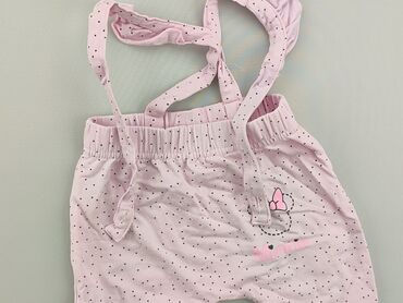 różowe spodnie: Niemowlęce spodnie materiałowe, 3-6 m, 62-68 cm, Disney, stan - Dobry