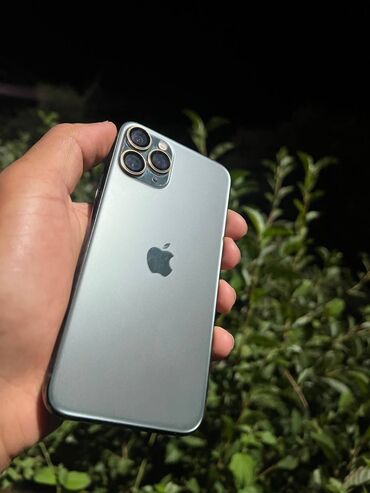 дисплей айфон 11 бишкек: IPhone 11 Pro, Колдонулган, 256 ГБ, Жашыл, Каптама, 91 %