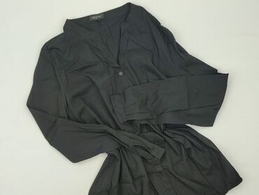 czarne bluzki krótki rękaw obcisła: Women's blouse, size 3XL