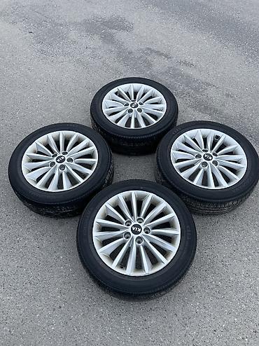 Диски: Литые Диски R 17 Kia, Комплект, отверстий - 5, Б/у — 1