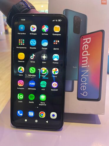işdemiş telefonlar: Xiaomi Redmi Note 9, 64 GB, rəng - Yaşıl