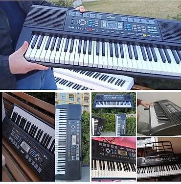 mini piyano: Sintezator. Təzə. Qutuda 5 oktava 61 klaviş Pianino səslidir. Əlavə — 2