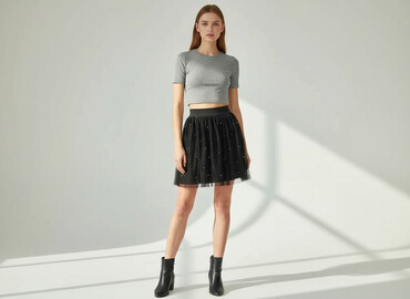 spódniczka tiulowe zielone: Sinsay, Women`s skirt, size XS