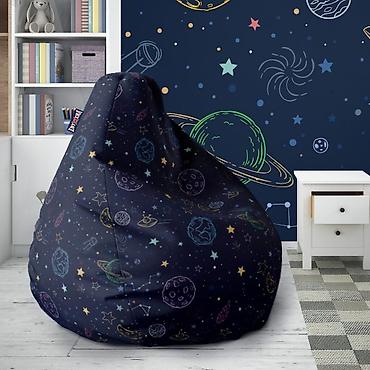 simpo komode: Lazy bag – Teget svemir sa planetama i zvezdama (Šifra: 153-270) — 1