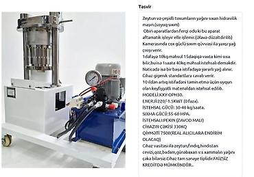 Digər biznes avadanlığı: Yagceken aparat 7500 Azn. Tam islek veziyyetde. Etrafli melumat — 1