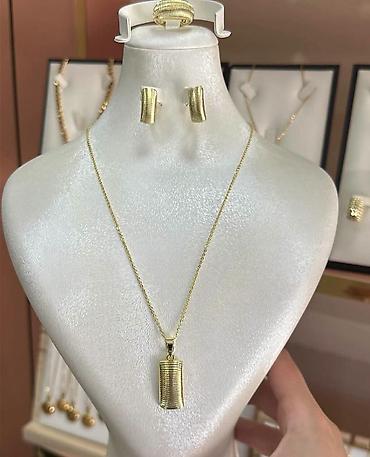us polo obuca: Zlatni setovi nakita – elegantne kolekcije - Set 1: Ogrlica sa — 4