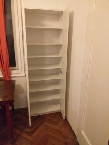 Ormari: -Cipelarnik se izradjuje od Univera debljine 18mm Belom dekoru i Tamna — 7