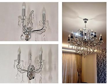 şamlıq: Çılçıraq, 10 və daha çox lampa, Metal — 1