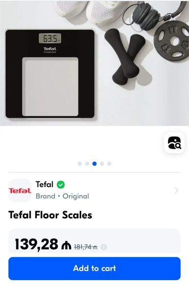 elektron nargile: Напольные весы, Tefal, 150 кг, Самовывоз, Платная доставка