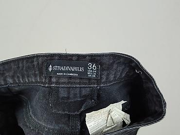 black jeans short: Stradivarius, Szorty damskie, rozmiar S — 4