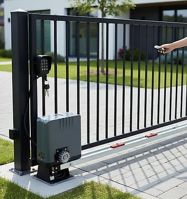 Откатные ворота: Комплект автоматики для откатных ворот с максимальной нагрузкой до — 1