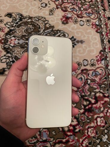 telefon alfon: IPhone 11, 128 GB, White Titanium, Barmaq izi, Face ID