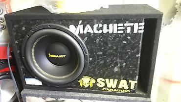 Динамики для авто: Сабвуфер swat mas-12v усилитель моно блок swat короб собранный — 2