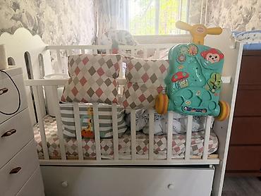 bunk bed: Детская кровать трансформер, Б/у, цвет - Белый — 2