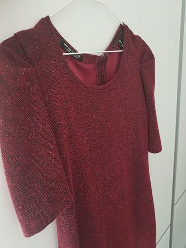 Haljine: Maison Scotch M, bоја - Crvena, Poslovni, Dugih rukava — 1