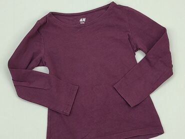 liliowa bluzka: Блузка, H&M, 3-4 р., 98-104 см, стан - Ідеальний