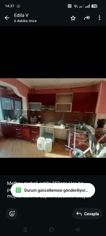 Metbex mebeli satilir 250azn.Hec bir problemi yoxdu.Olcu 5