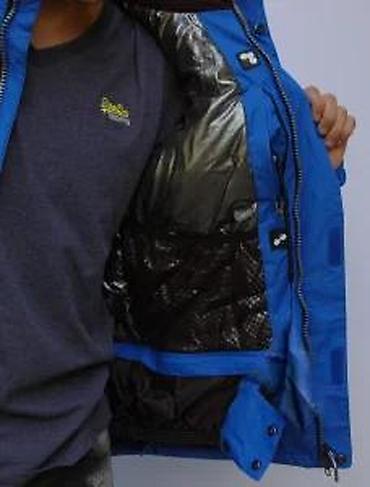 Odeća za skijanje: Muška zimska/ski jakna – plava - Toplotno izolovana podstava sa — 23