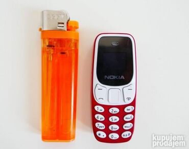deda mraz: Mini Nokia BM10 NOKIA sa 2 sim kartice CRVENA Nokia 3310 mini