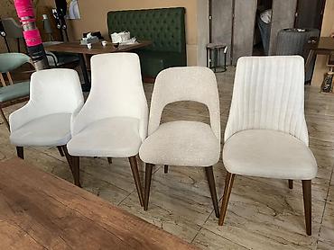 taxta biti: Mebel dəstindən müxtəlif model yumşaq yemək otağı/kafe stulları və bir — 3