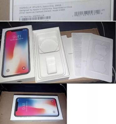 айфоны 11 про: Коробка от iPhone X, Space Gray, 256GB MQAB2LL/A A1865