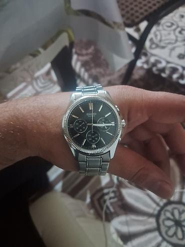 Наручные часы: Casio kişi qol saatı - Korpus və qolbaq: paslanmayan polad, klassik — 1