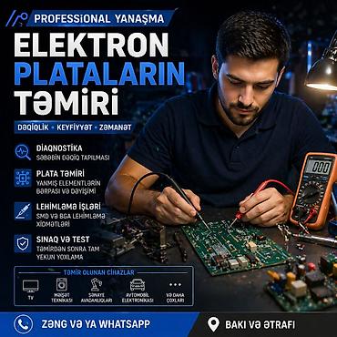 cc elektronik: Texnika işləmir? Plata yanıb? Enerji gəlmir və ya nasazlıq var? — 1