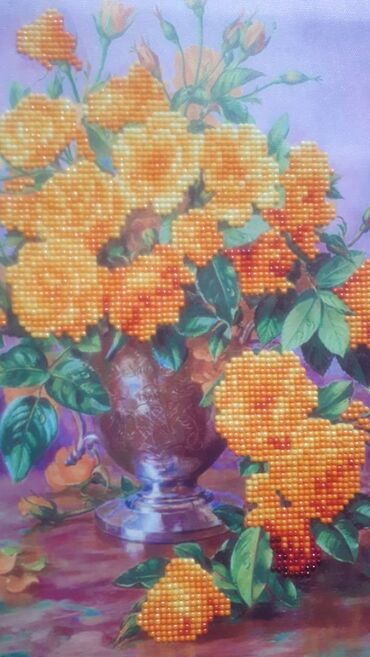 Şəkillər, tablolar: Готовая алмазная мозаика ПИОНЫ. Нужно лишь вставить в рамку. Стразы — 13