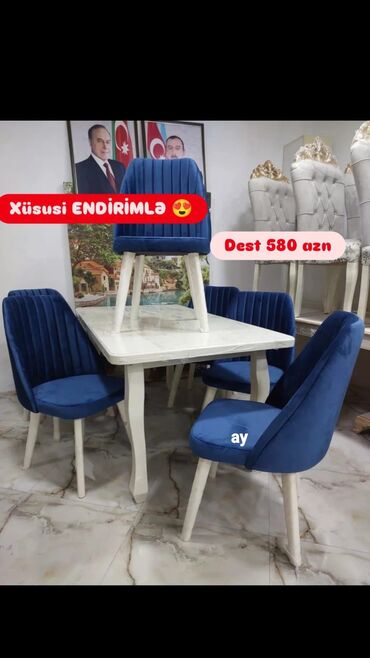 Dolablar: Qonaq otağı üçün, Yeni, 6 stul