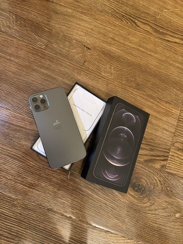 Apple iPhone: IPhone 12 Pro, 128 GB, Graphite, Simsiz şarj, Face ID, Sənədlərlə