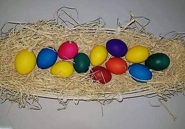 Praznična dekoracija: Pisana uskršnja jaja – ručno farbana u živim bojama - Raznovrsna — 3