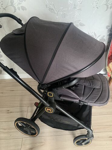 Коляски: Коляска, цвет - Черный, Б/у — 5