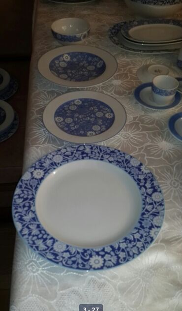 Nahar dəstləri və servizlər: Nahar dəsti, rəng - Ağ, Farfor, 12 nəfərlik, Türkiyə — 16