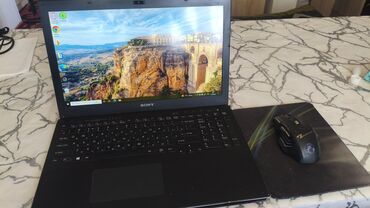 аксессуары для ноутбуков: Ноутбук, Sony, 12 ГБ ОЗУ, Intel Core i5, 15.6 ", Б/у, Для несложных задач, память HDD + SSD