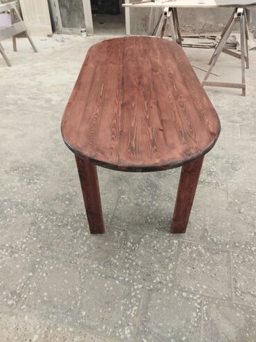 Bağ, çöl oturacaqları: Taxta yemək dəsti – müxtəlif modellər - Material: tam ağac (kənd — 9