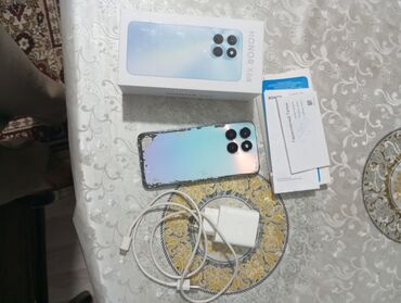 Honor X6a, 128 ГБ, цвет - Синий, Отпечаток пальца, Face ID