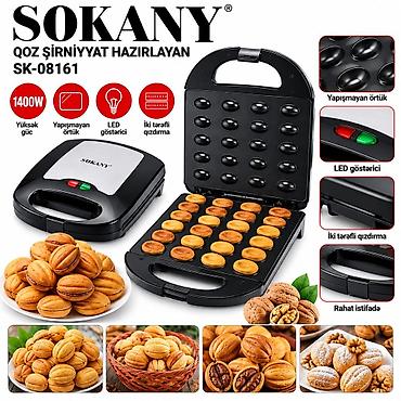 Sokany Qoz Şirniyyat Hazırlayan SK-08161 - Güc: 1400W – sürətli və