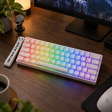 aula sc580: Клавиатура, Механическая, Bluetooth, Проводное подключение, Размер: 60% — 2