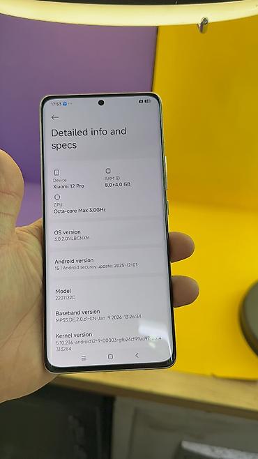 Xiaomi: Xiaomi, 12 Pro, Б/у, 128 ГБ, 1 SIM, eSIM — 9