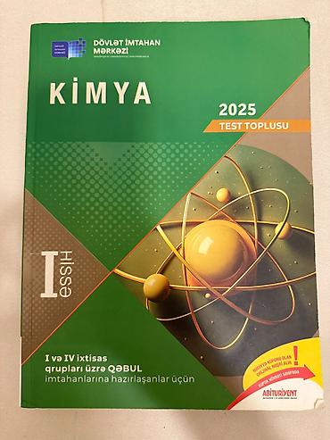 kimya dim pdf: Məhsul: “Kimya 2025 – Test Toplusu”, hissə I və hissə II — 1