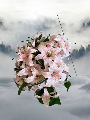 цветок для дома: Цветок (цветы) искусственные "Лилия"