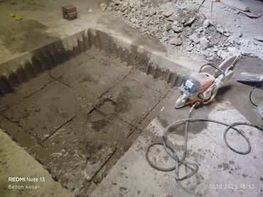 ag qapi: #Betonkesme #betondeşmə Beton kubik kərpic - dən kəsim deşim