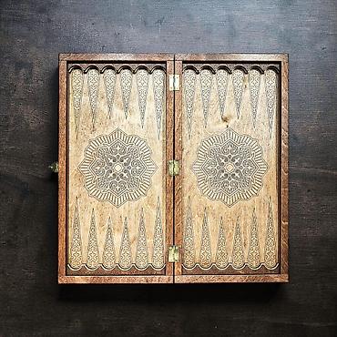 Шахматы: Набор 2в1шахматы+нарды, с резной деревянной доской и фигурками из — 7