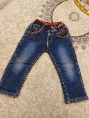 Cinslər və şalvarlar: Uşaq üçün denim şalvar dəsti - 4 fərqli model: 1) Tünd mavi, yarı — 5