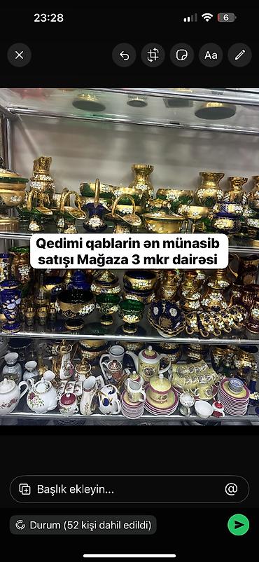 ikinci el eşya: Qedimi qablarin ən münasib qiymətə satışı Rabitə bankla üz üzə,20 — 1